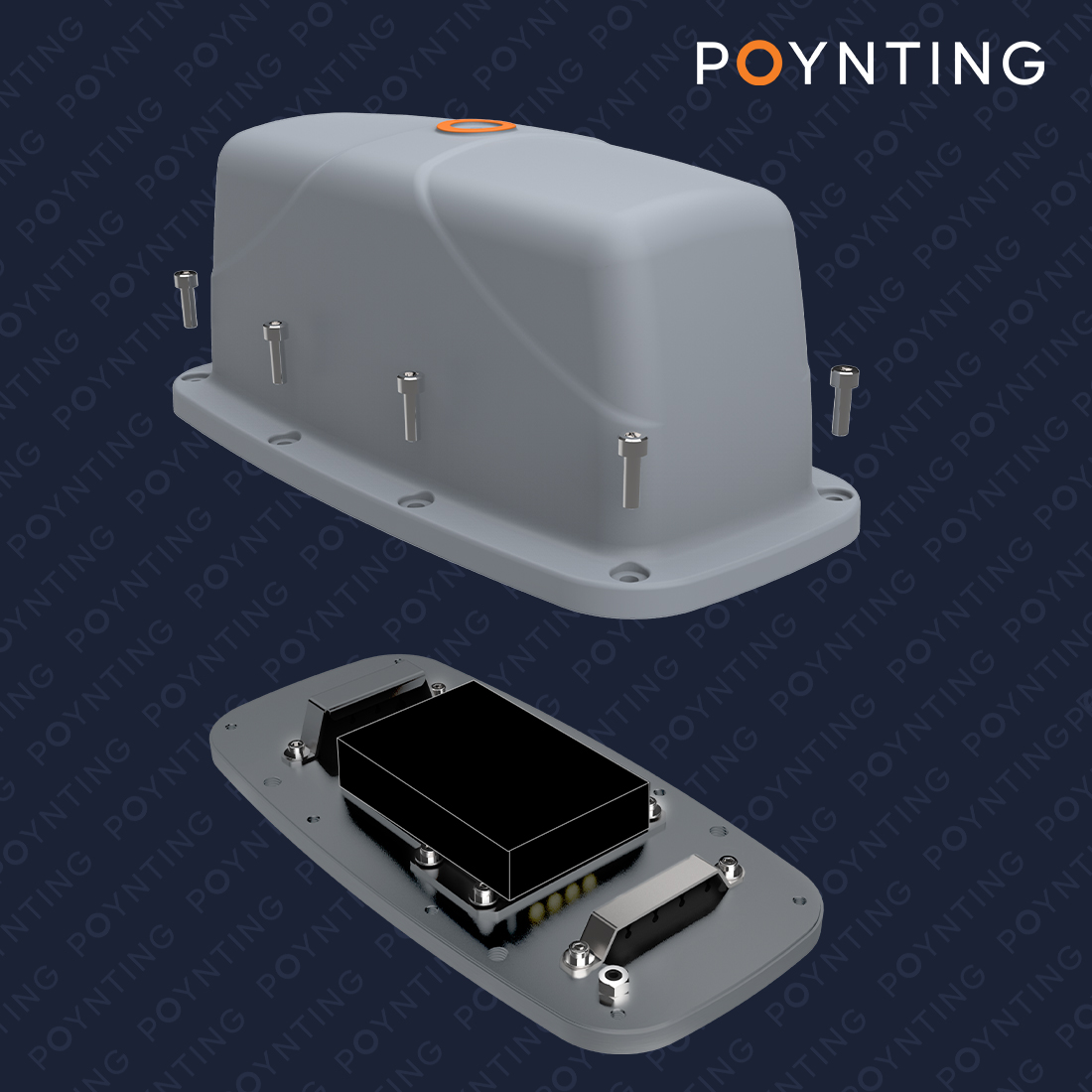 Poynting EPNT-7 – montaż routera wewnątrz obudowy (do 108 × 73.5 × 20 mm)