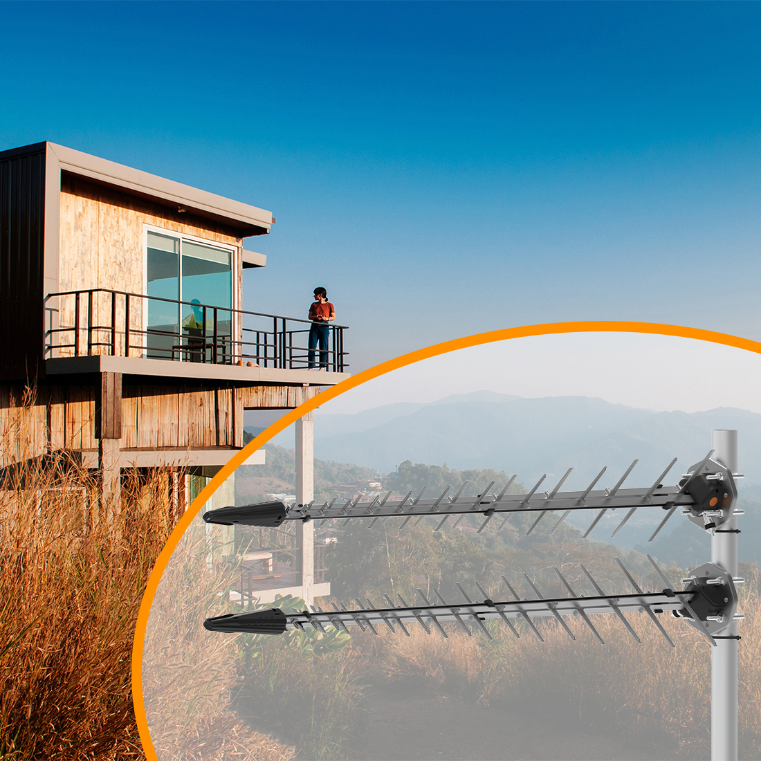 Antena Poynting LPDA-500 – szerokopasmowa LTE/5G (617–7200 MHz) z wysokim zyskiem i złączem N-Type (F)
