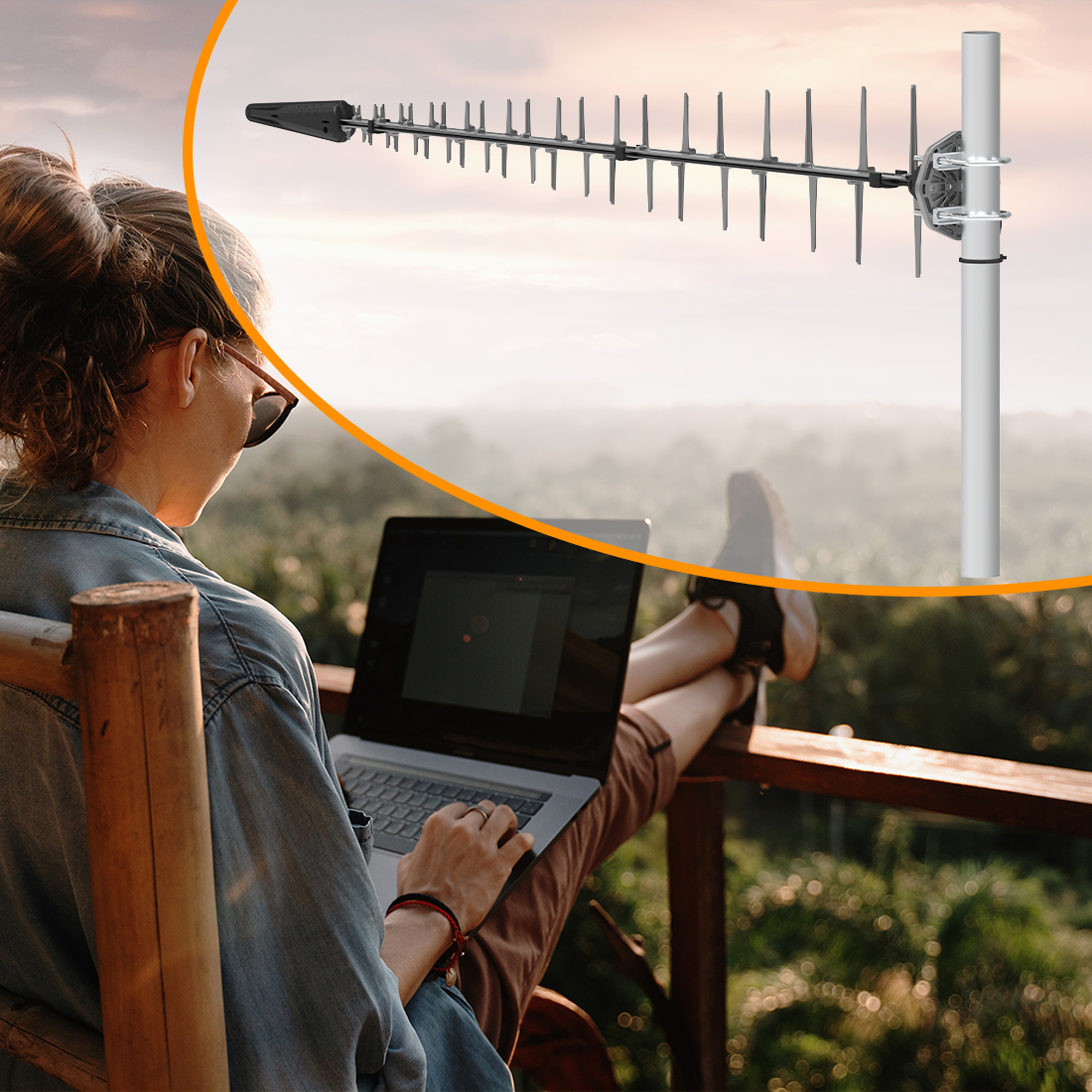 Antena Poynting LPDA-500 – szerokopasmowa LTE/5G (617–7200 MHz) z wysokim zyskiem i złączem N-Type (F)