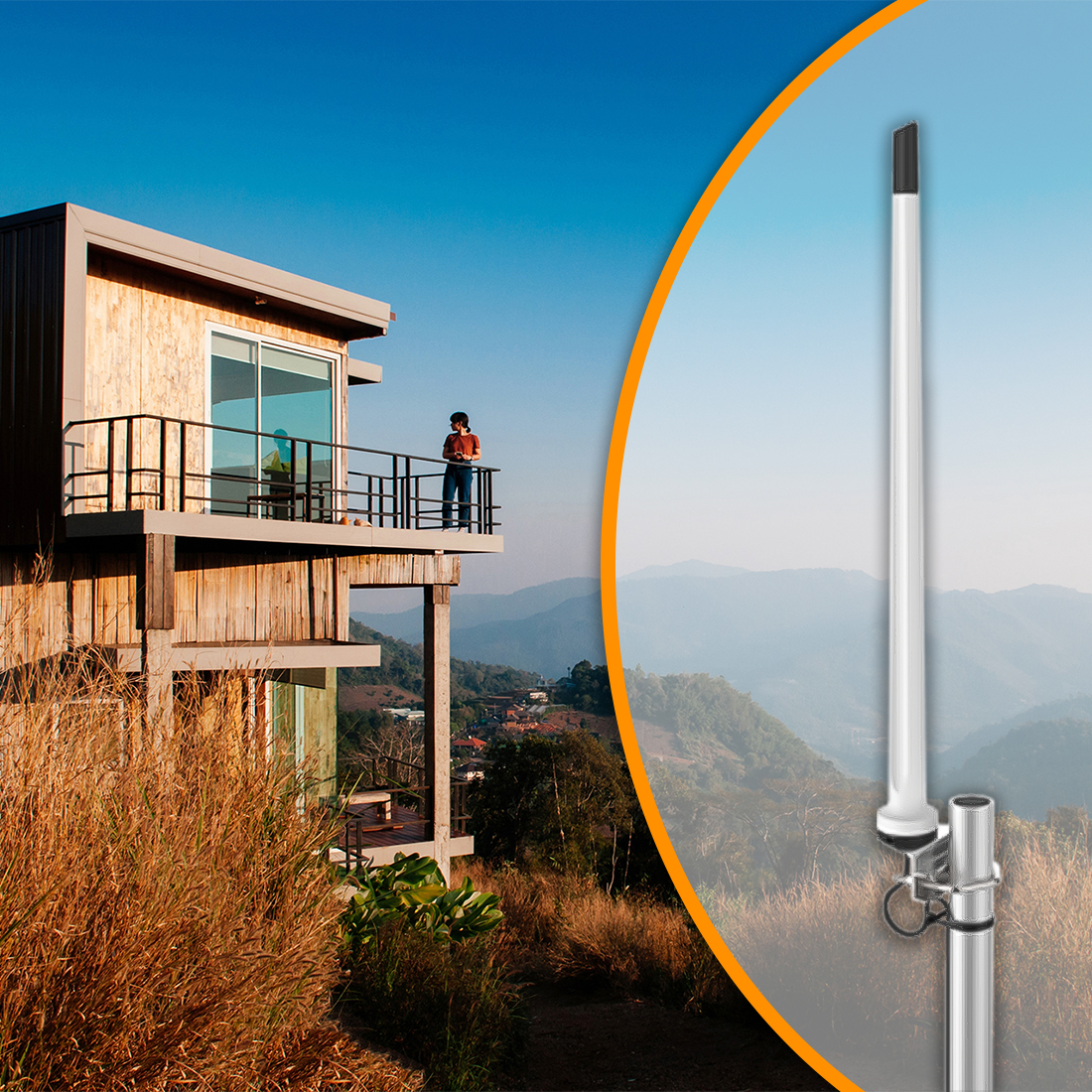 Antena Poynting OMNI-121 LTE ze złączem SMA i kablem HDF195