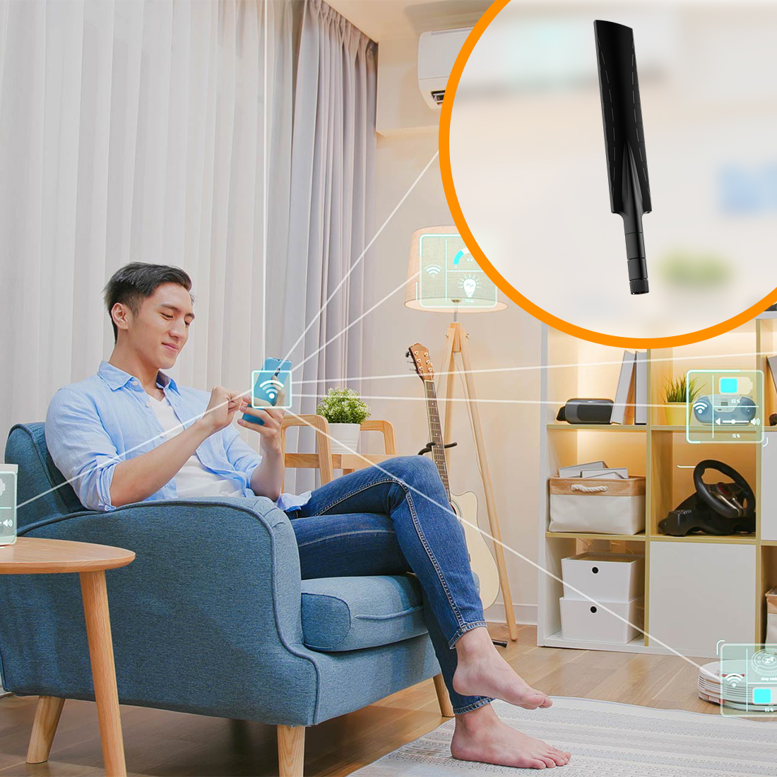 Poynting OMNI-785 – antena Wi-Fi dual-band z RP-SMA, lekka i mobilna