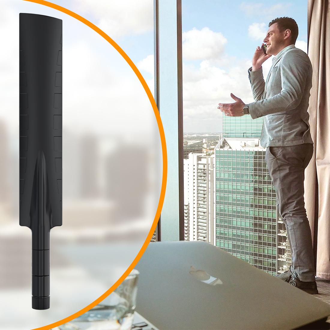 OMNI-785 – kompaktowa antena Wi-Fi dual-band, IP55, IK05, lekka konstrukcja ABS