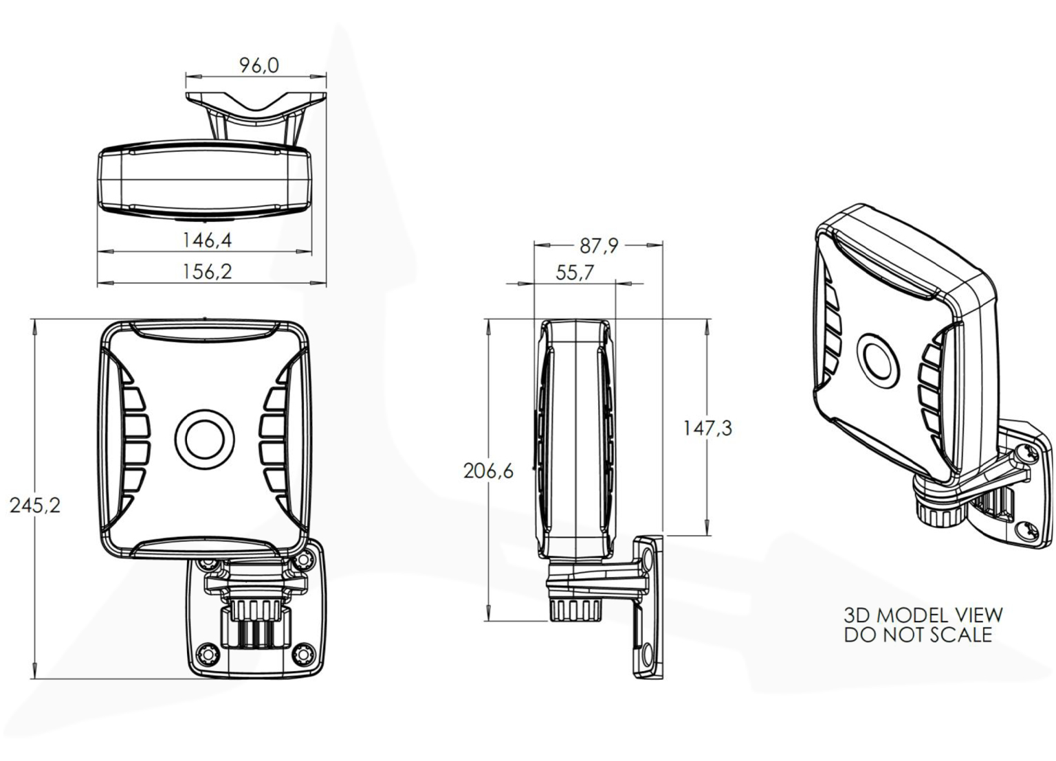 Poynting XPOL-1-5G+ MIMO 2×2 z uchwytem ściennym