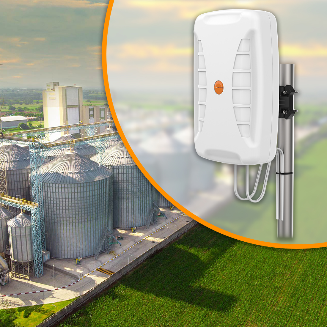 Antena Poynting XPOL-24 MIMO 4×4 LTE/5G z 4 złączami N-Type (F) do profesjonalnych instalacji