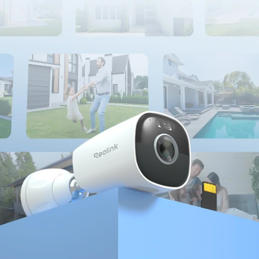 Reolink Argus Eco Pro zapis na karcie microSD oraz opcjonalna chmura Reolink Cloud przechowywanie nagrań