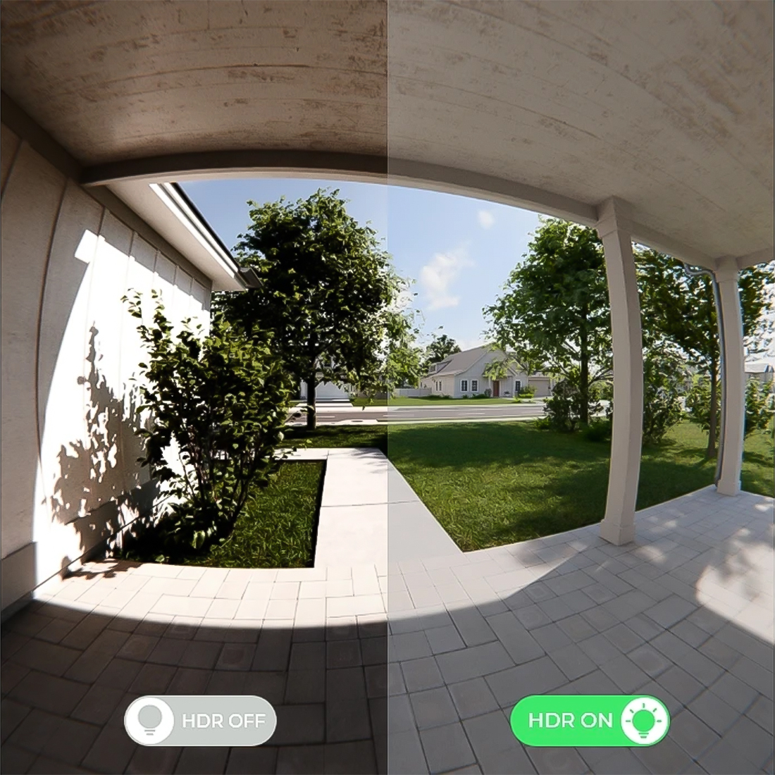 Reolink Smart 2K Dual-Band Battery Doorbell HDR technologia wyraźny obraz pod światło