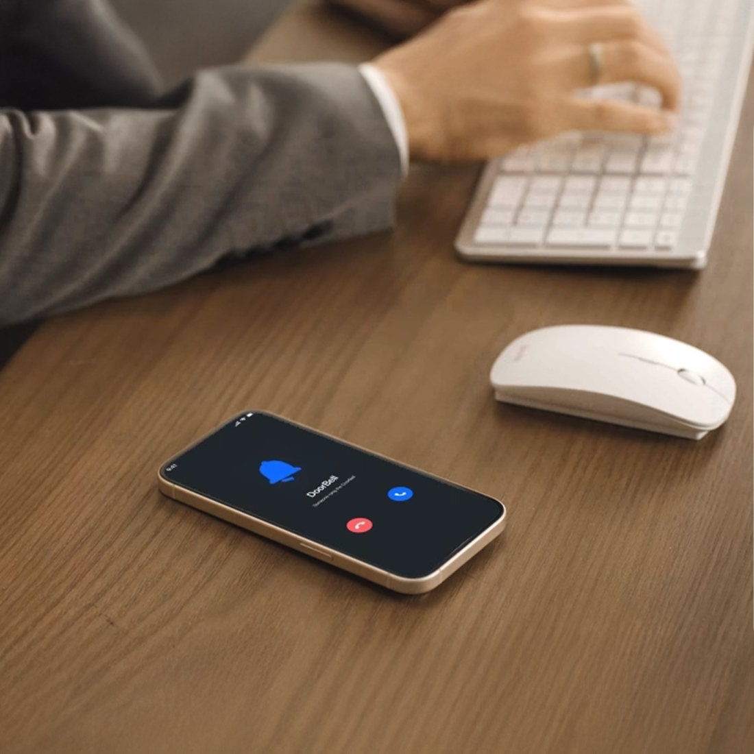 Reolink Smart 2K Dual-Band Battery Doorbell powiadomienia w aplikacji połączenie z drzwiami
