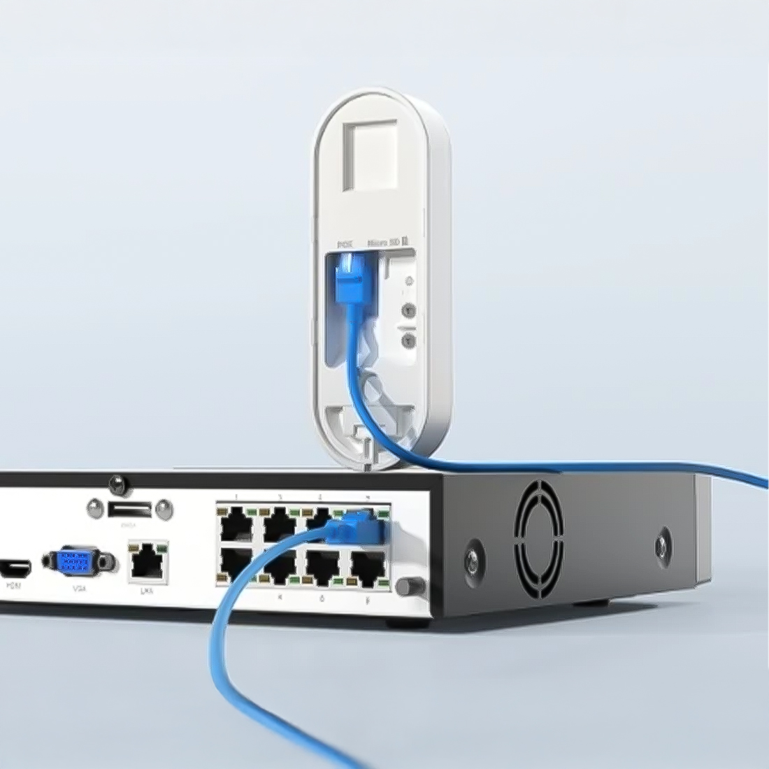 Reolink 2K PoE Doorbell - zasilanie PoE lub 12–24V i przewód Ethernet
