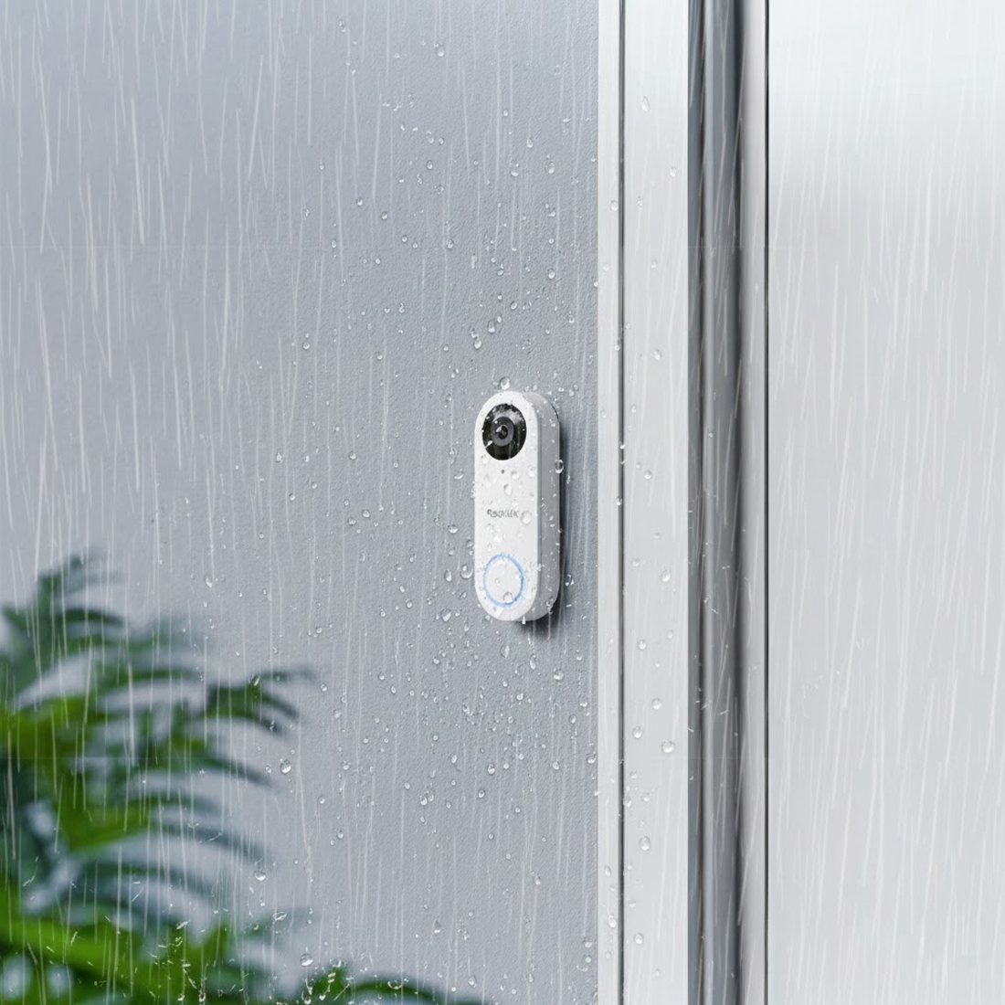 Reolink 2K PoE Doorbell biały, wodoodporność IP65 i całoroczne działanie