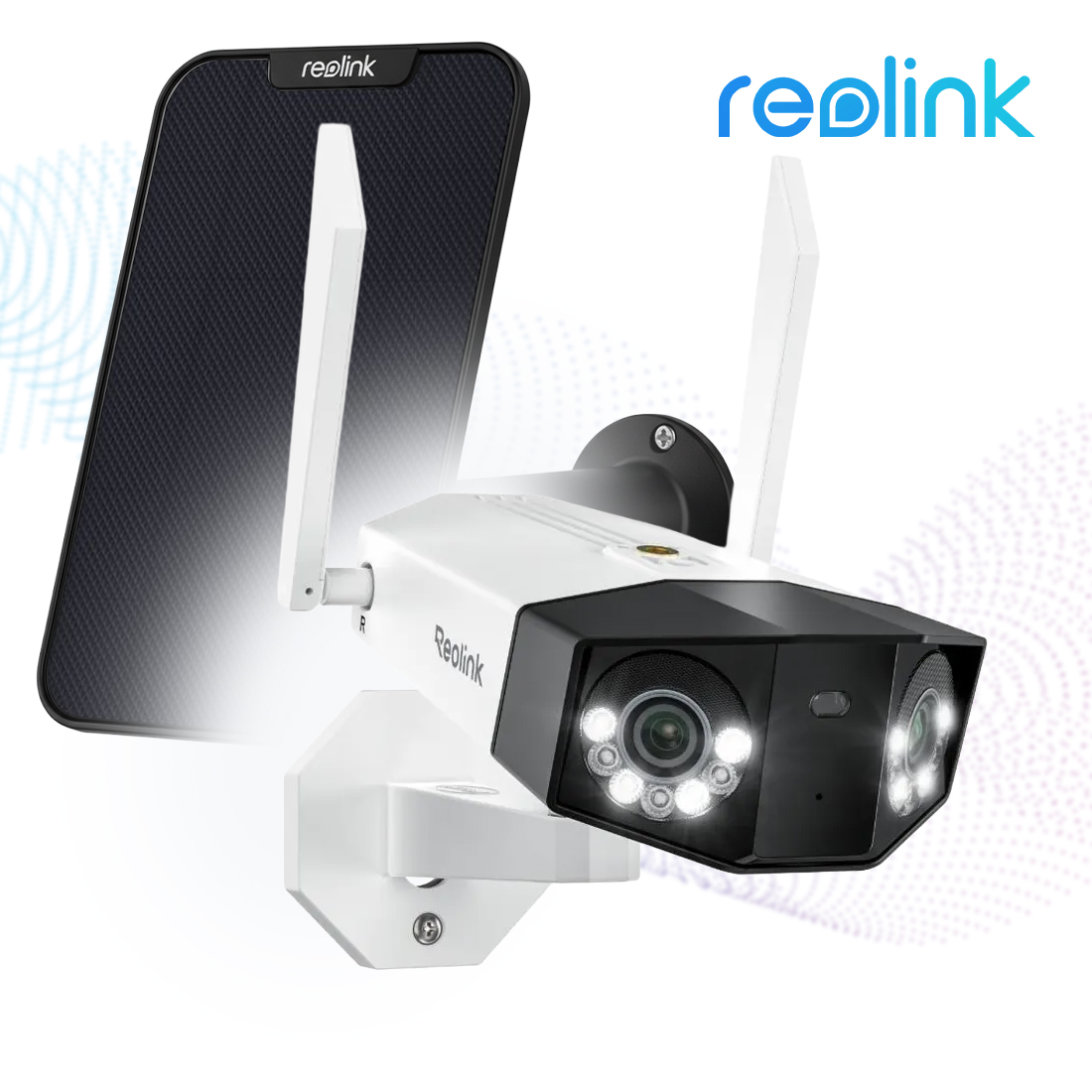Reolink Duo 2 WiFi z panelem solarnym 6 W – najważniejsze cechy: zasilanie solarne, 4K, panorama 180°, Wi-Fi 6
