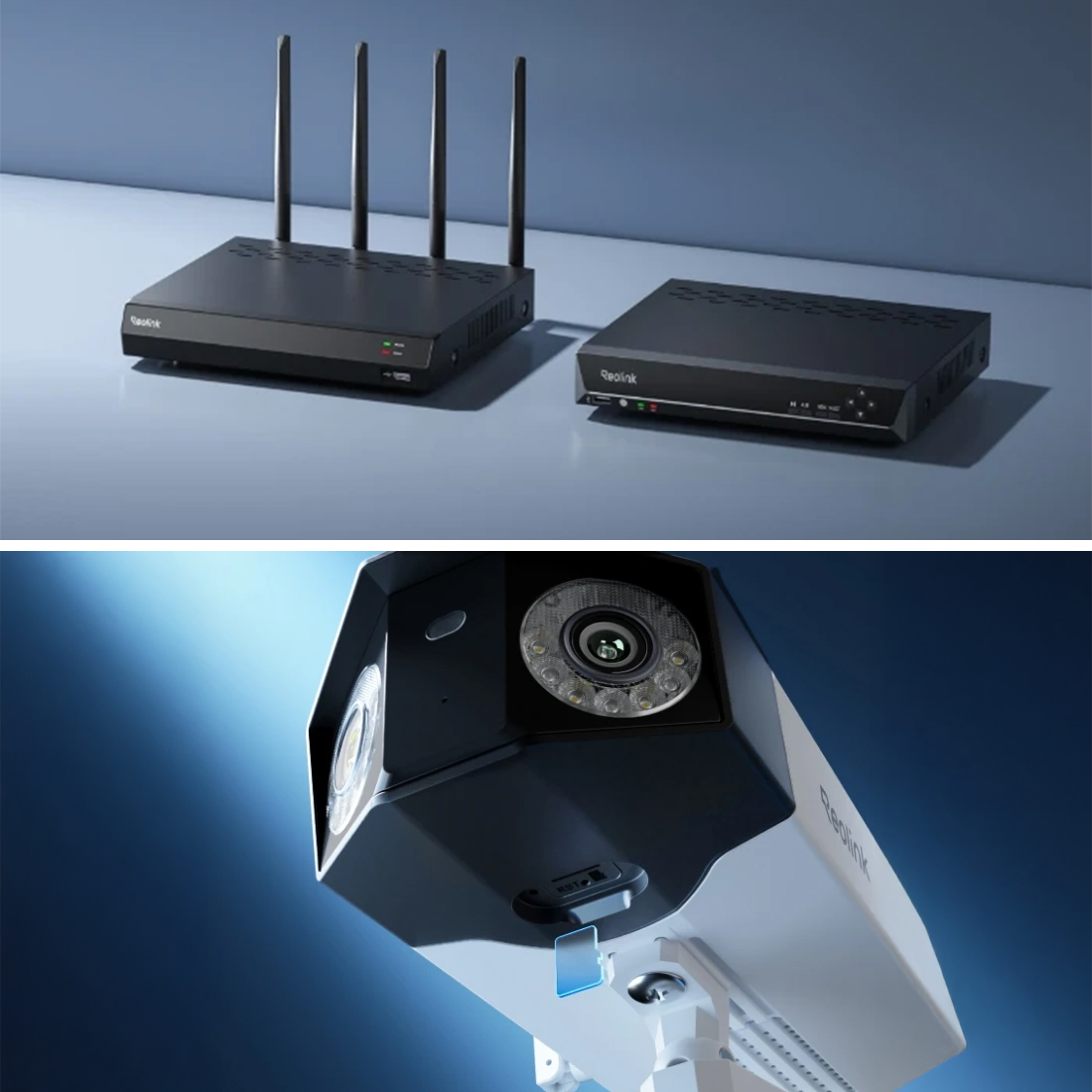 Reolink Duo 3 PoE – zapis na microSD 256 GB, NVR, Reolink Home Hub i NAS