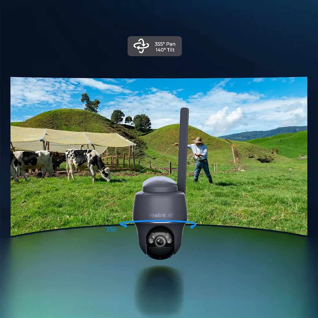 Reolink Go PT Ultra 4K kamera zewnętrzna obrót 360 stopni