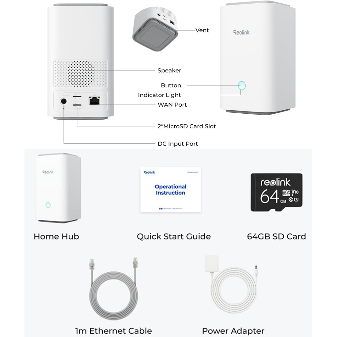 reolink home hub specyfikacja techniczna