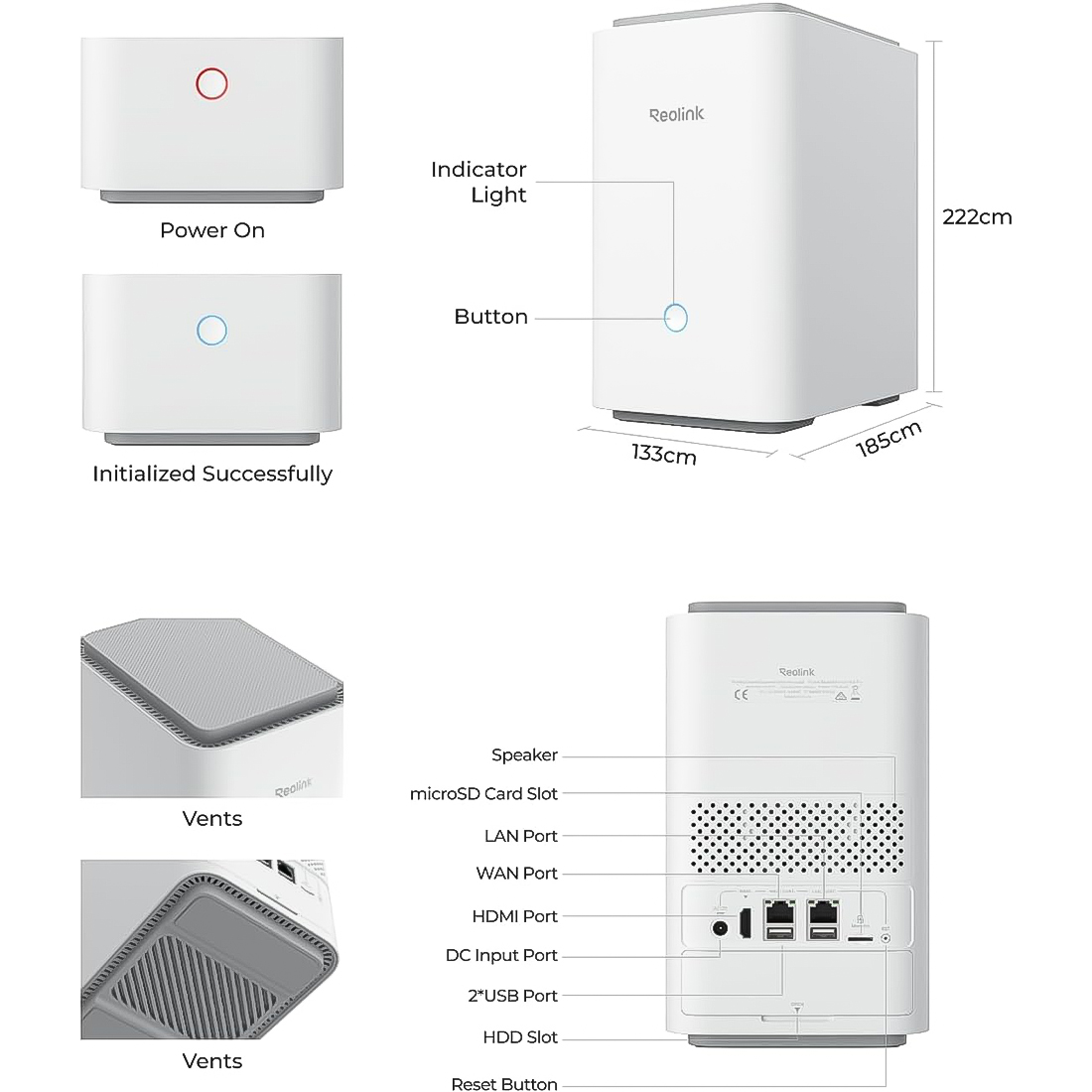 reolink home hub pro specyfikacja techniczna
