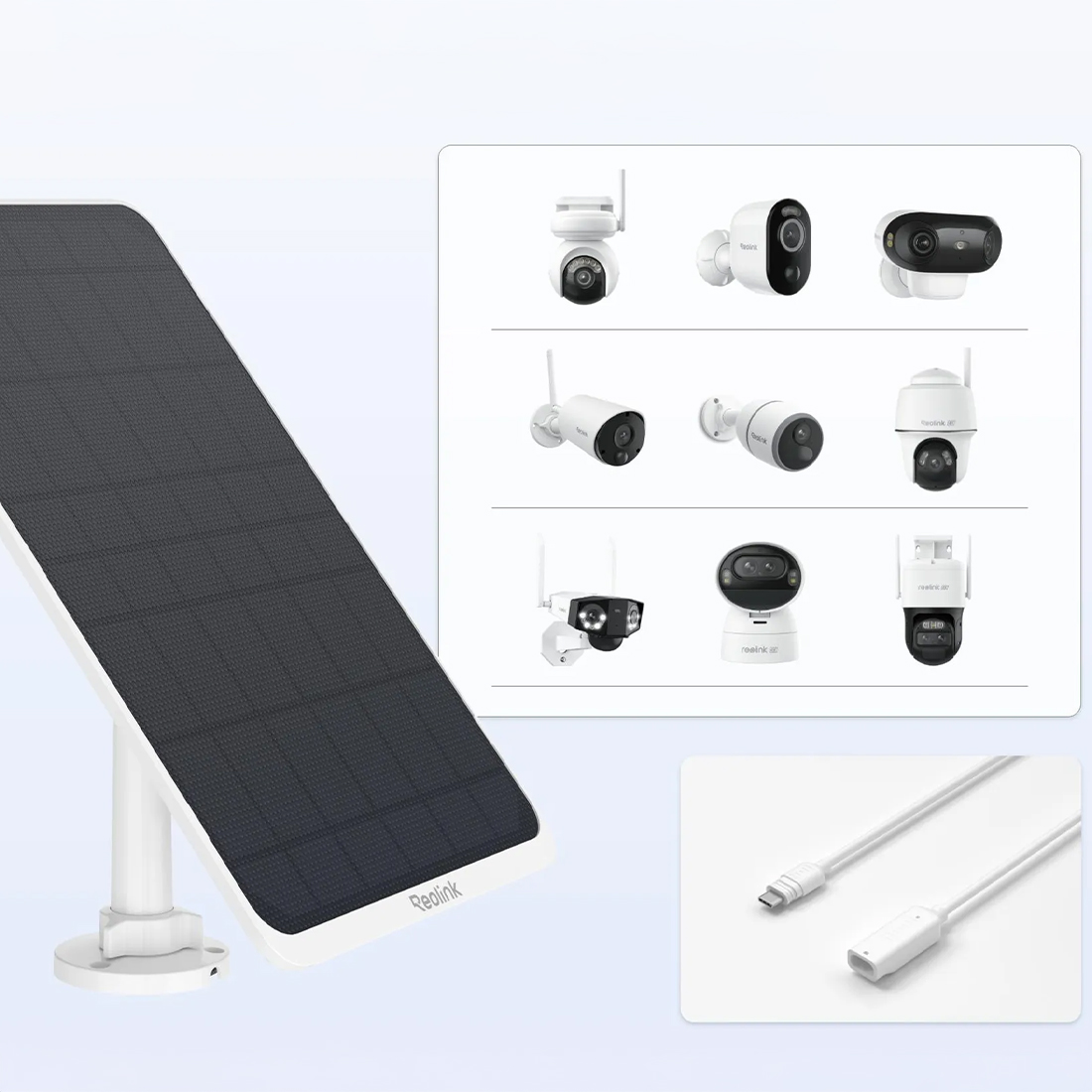 panel solarny reolink solar panel 3 kompatybilnosc z kamerami argus duo go trackmix