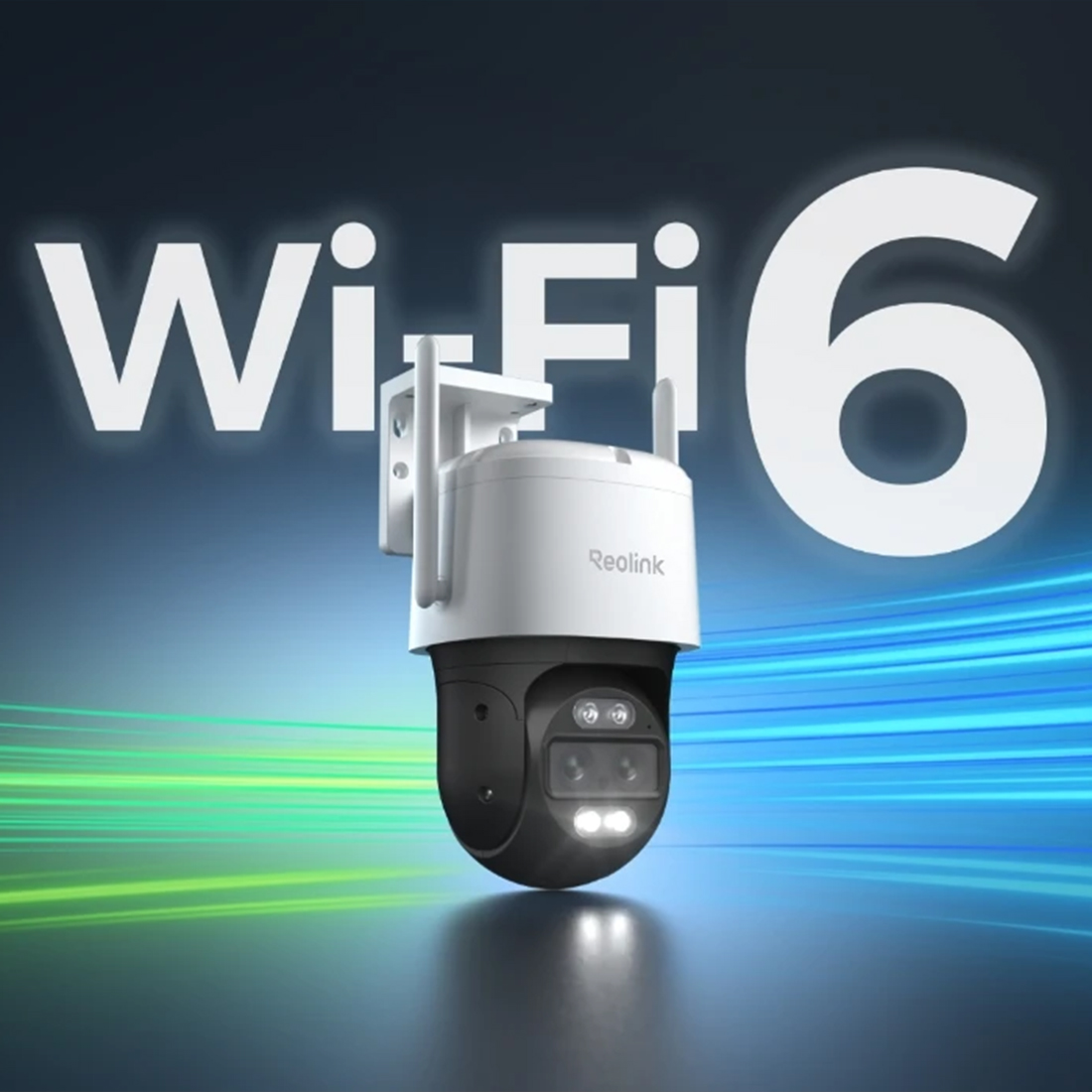 Reolink TrackMix WiFi – Wi-Fi 6 w pasmach 2,4 i 5 GHz, stabilny podgląd 4K UHD