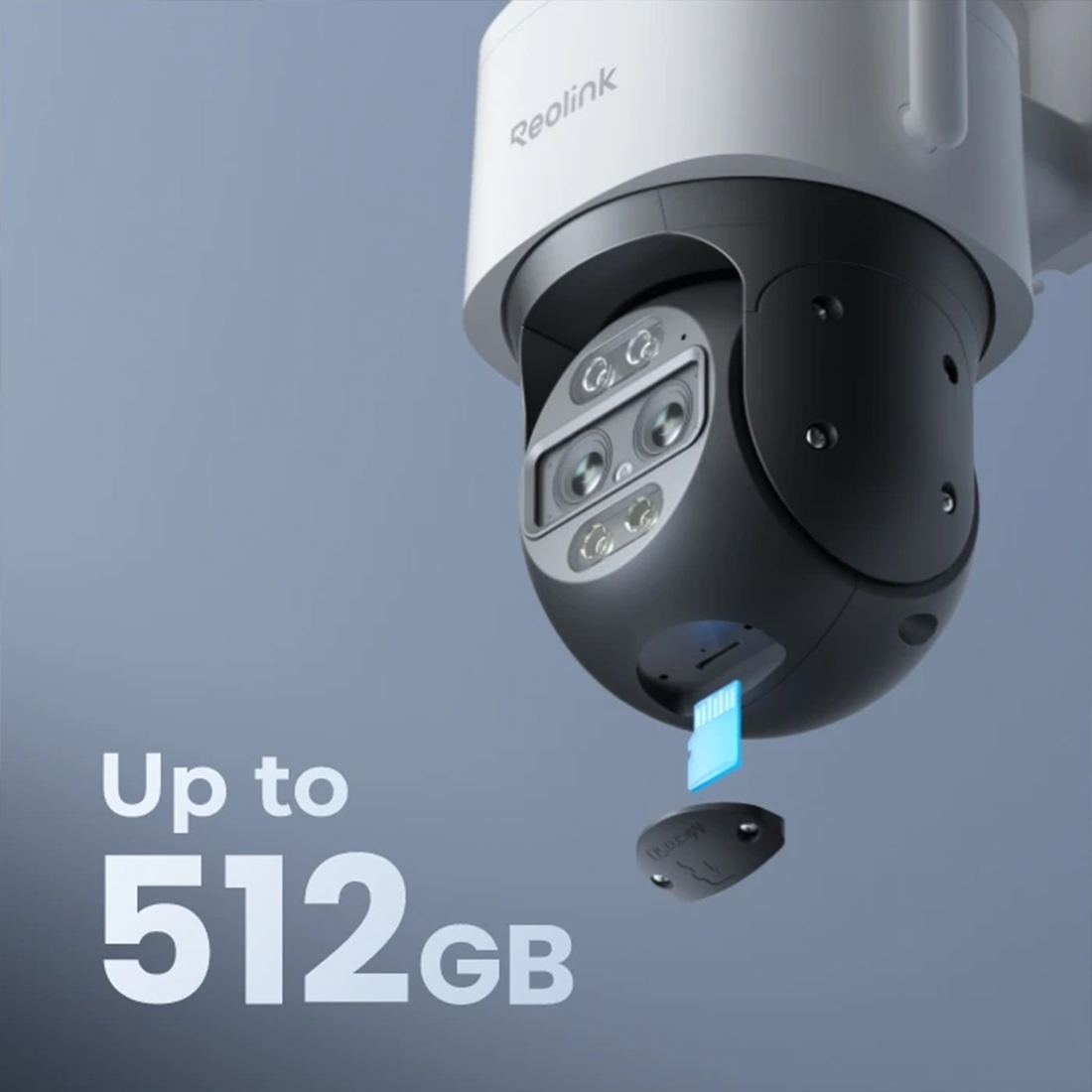 Reolink TrackMix WiFi – zapis na microSD 256 GB, NVR, Reolink Home Hub i NAS