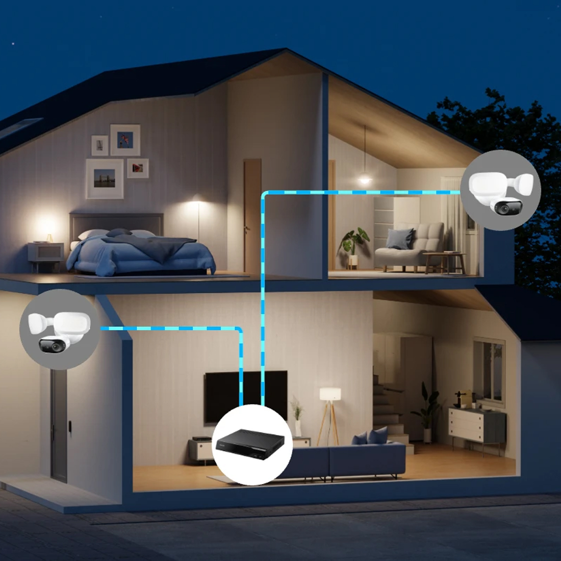 Reolink Elite Pro Floodlight PoE – zasilanie PoE 802.3at jednym przewodem Ethernet