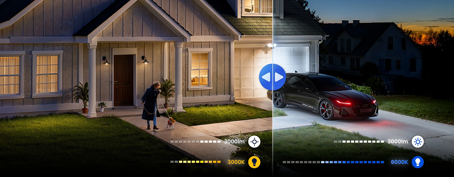 reolink elite wifi floodlight dwa mocne reflektory 3000 lumenow kolorowy obraz nocny