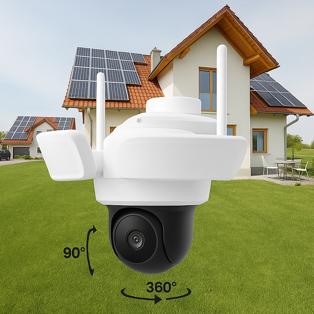 kamera IP z panelem solarnym