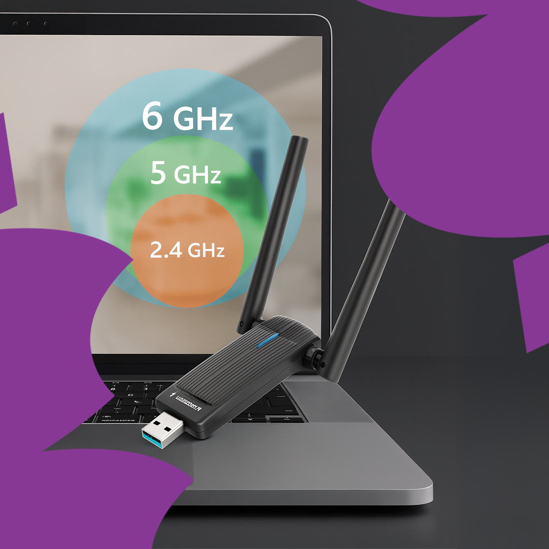 SP-WU07 Wi-Fi 7 z obsługą MU-MIMO – idealny do pracy zdalnej