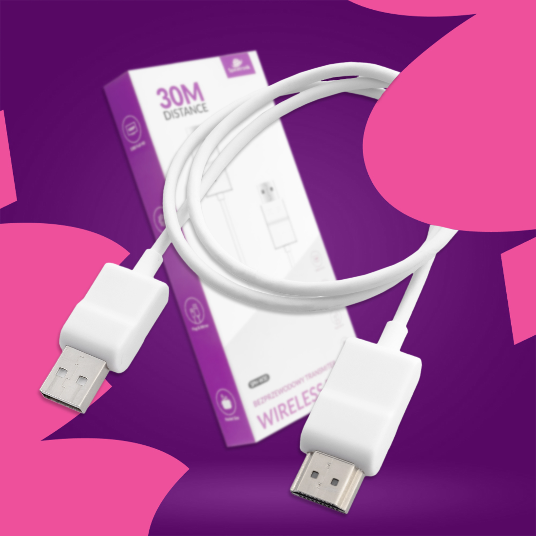 transmiter audio i wideo HDMI bez kabla Spacetronik SPH-W30