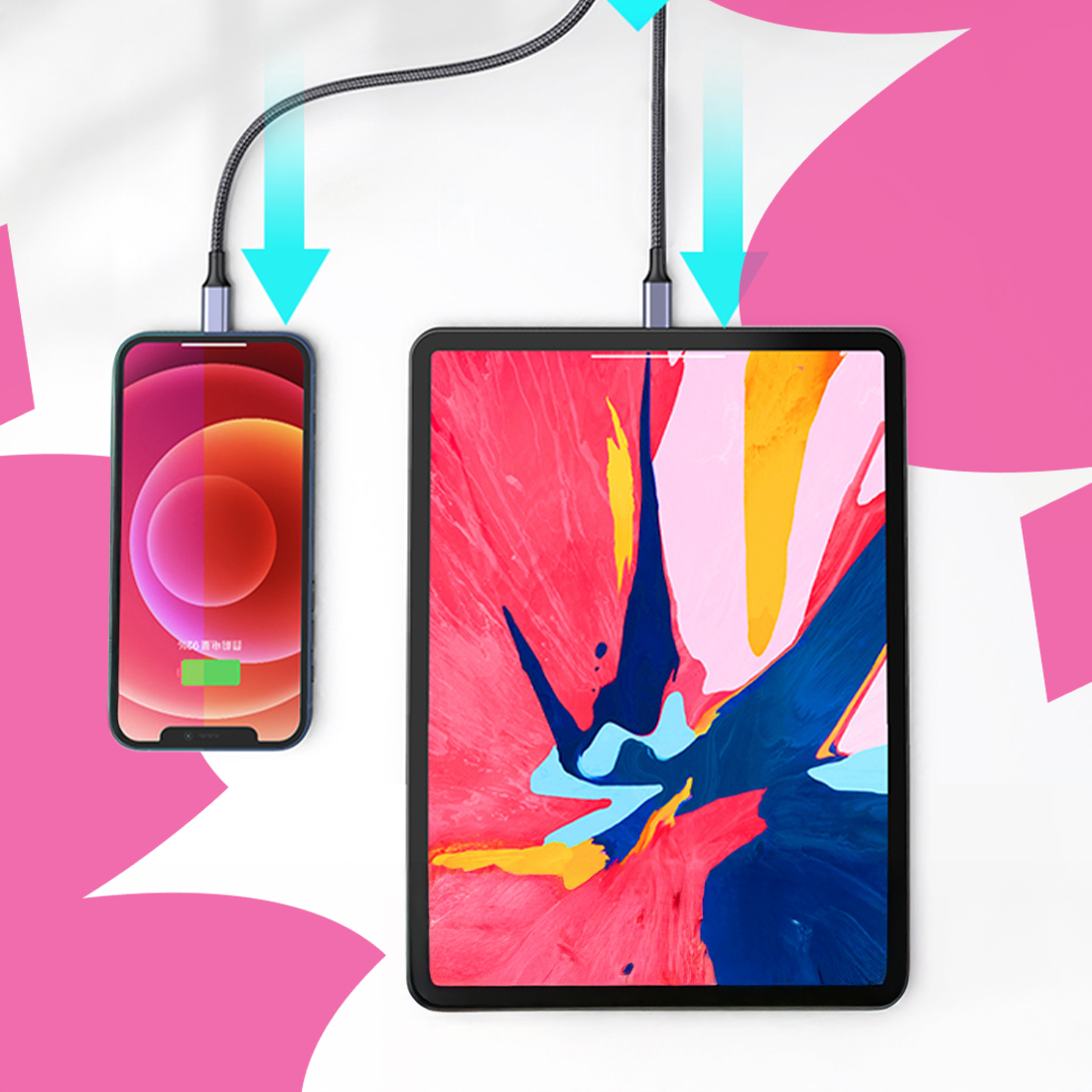przenośna ładowarka do smartfona i laptopa z wymiennymi końcówkami