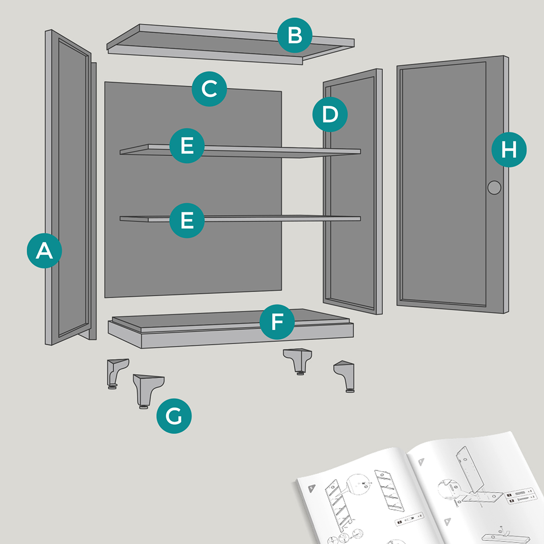 Zabezpieczenie przed przewróceniem i montaż szafki Spacetronik SPC160W