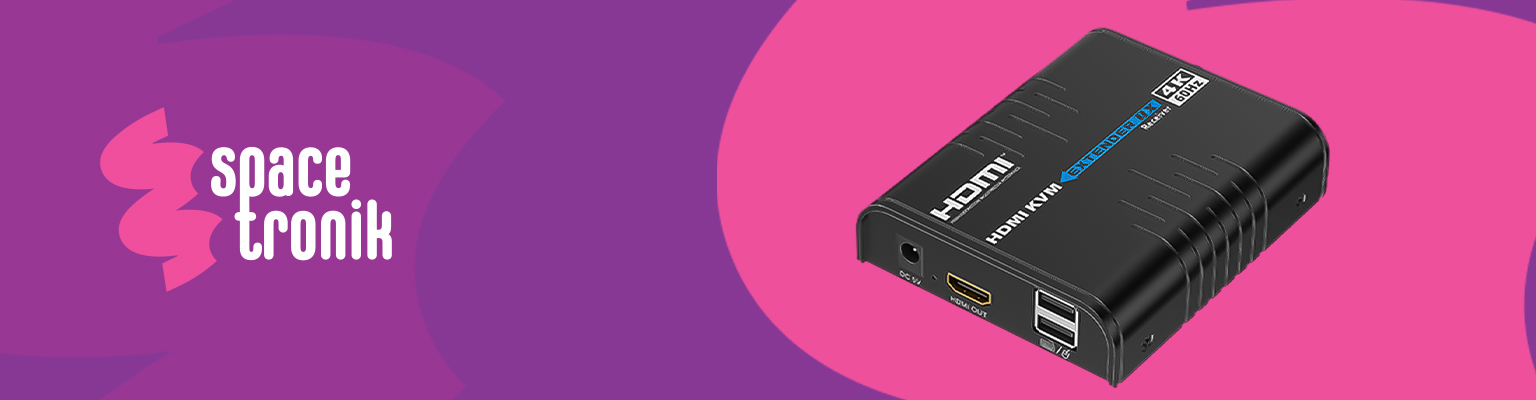 konwerter HDMI na IP 4K 60 Hz z KVM do 120 m Cat6