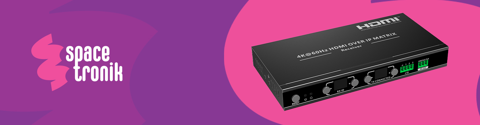 odbiornik HDMI over IP 4K 60 Hz z obsługą Video Wall i Multiview