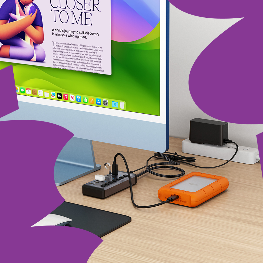Zarządzaj energią w hubie USB Spacetronik