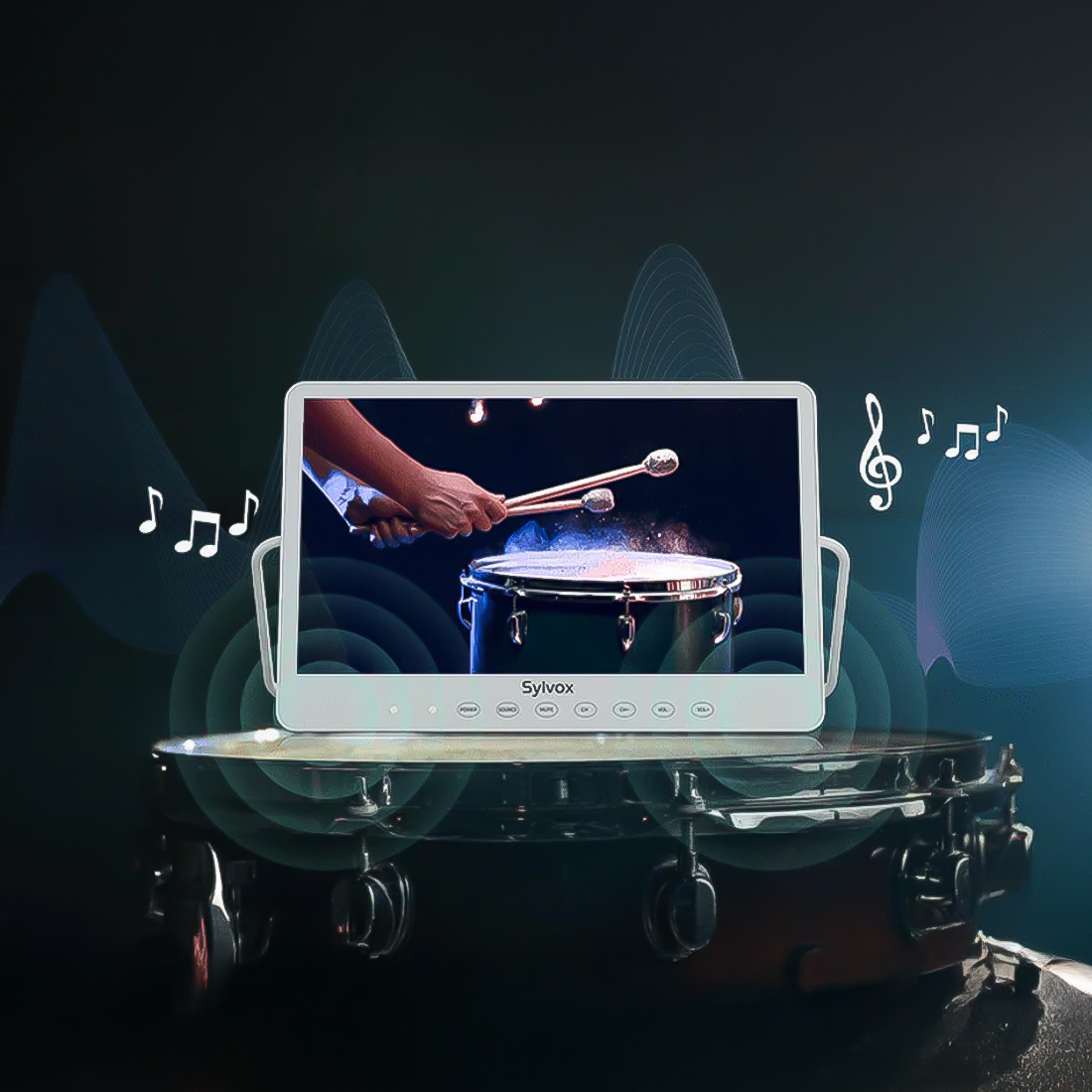 telewizor przenośny Sylvox głośniki stereo 2x3W