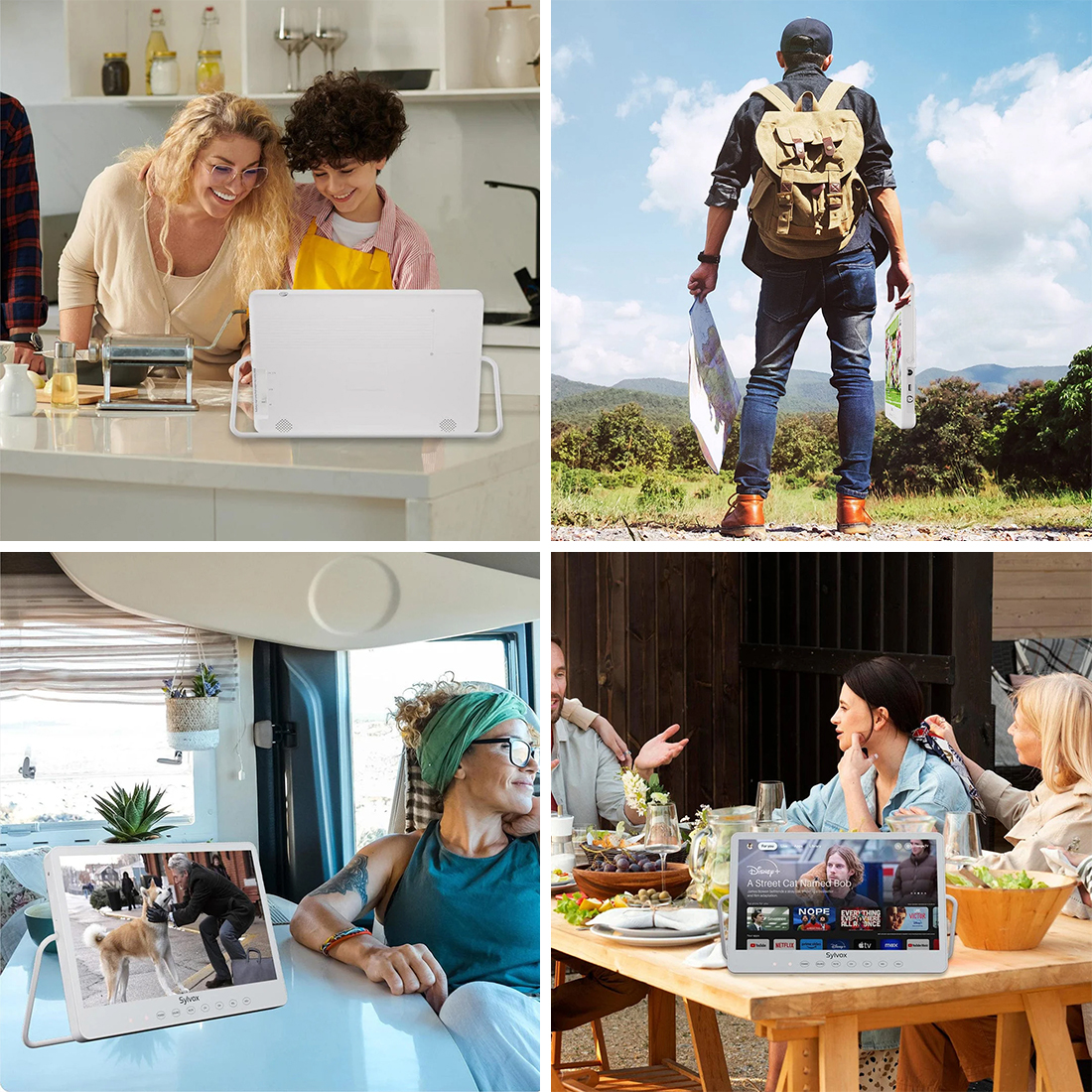 telewizor przenośny do kuchni łazienki ogrodu kampera Sylvox