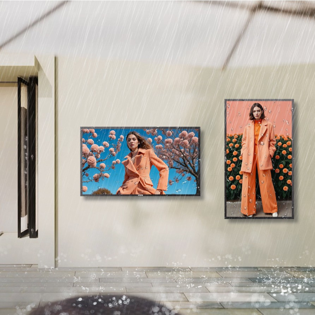 montaż ekran pion poziom landscape portrait