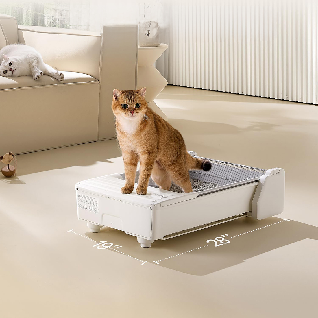 UBTECH UBPet UCAT C31 otwarta kuweta automatyczna dla kota duża powierzchnia wejście niskoprogowe