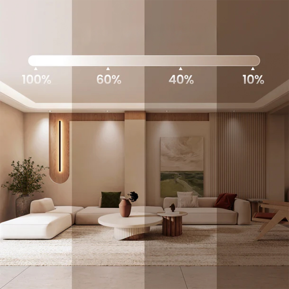 plynna regulacja jasnosci step-less dimming lampa sufitowa yeelight 18W