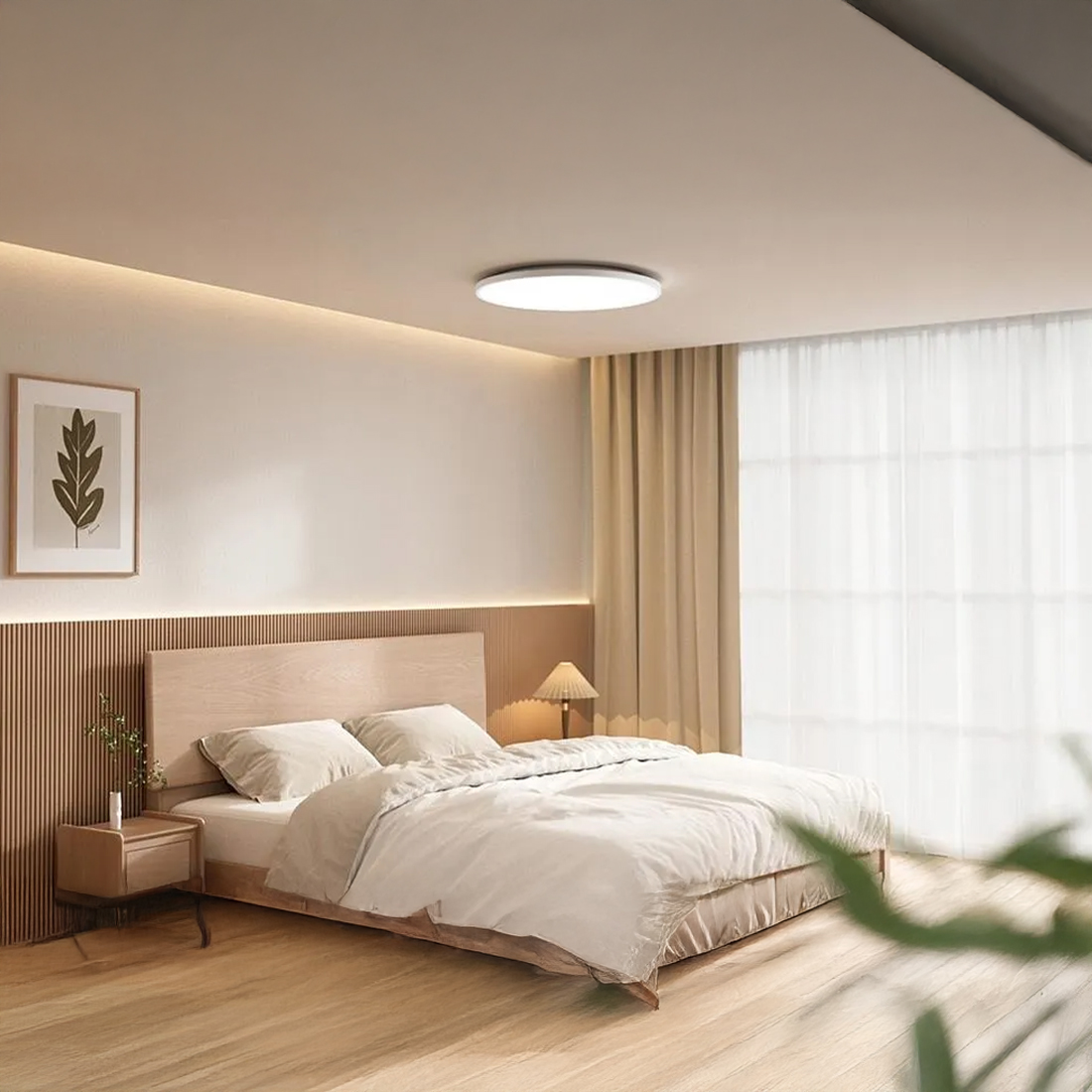 okrągła lampa sufitowa smart LED Yeelight Mercury C380 38 cm 2400 lm regulacja barwy światła Moonlight