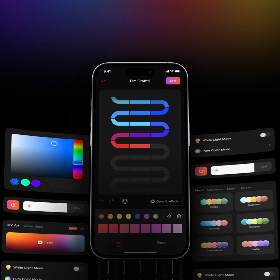 yeelight app sterowanie paskiem led rgbic 6m bluetooth