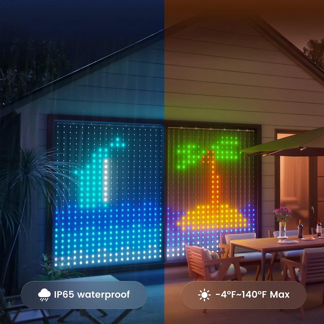 yeelight curtain light ip65 odporna na warunki pogodowe