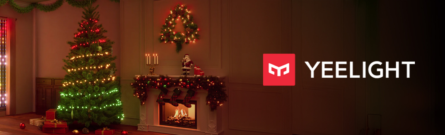 Yeelight Holiday String Lights 20m 200 LED RGBIC inteligentne lampki dekoracyjne do choinki i balkonu