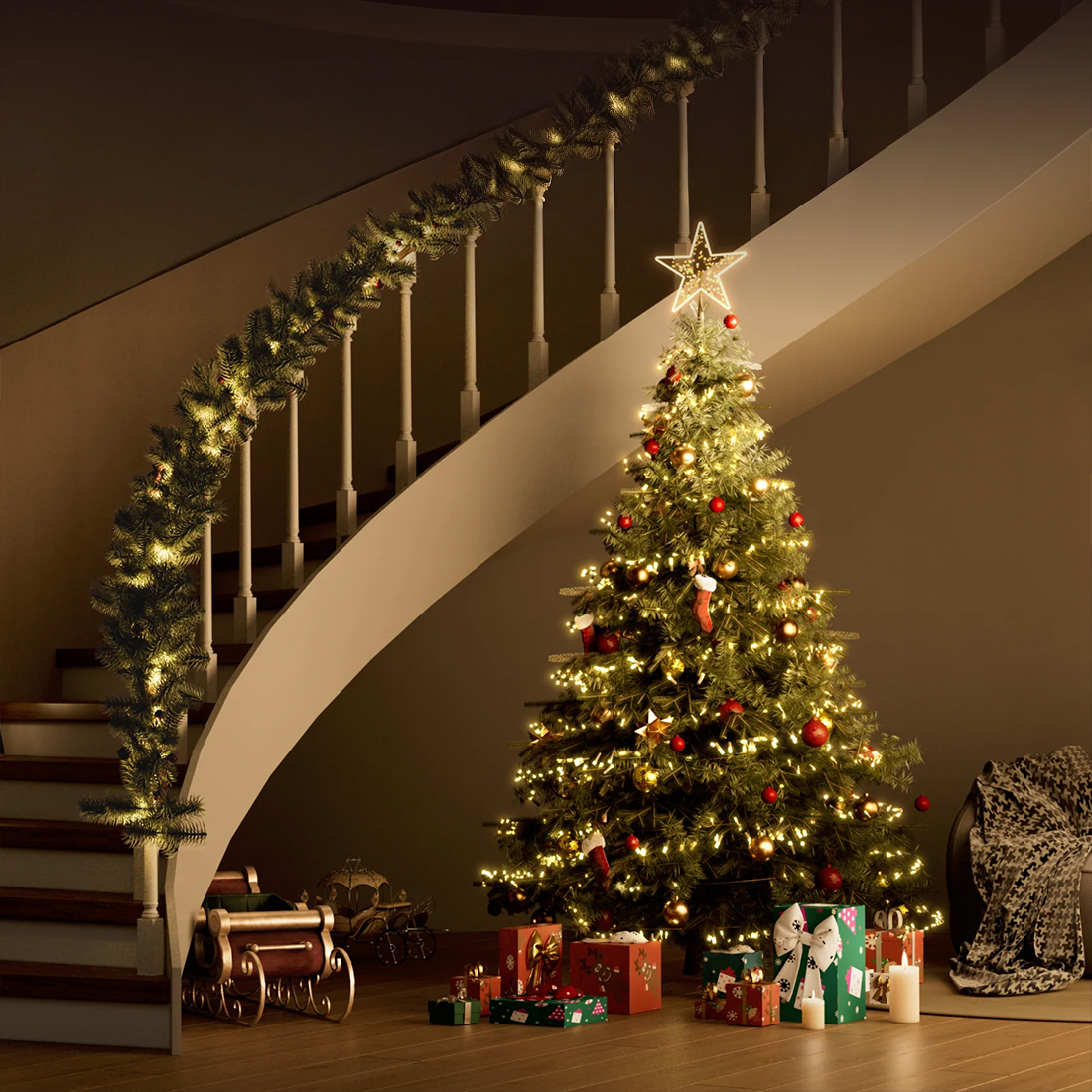 Yeelight Holiday String Lights dobór długości 20m 200 LED