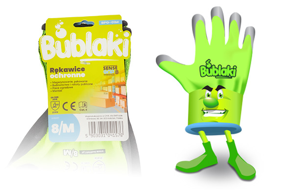 rękawice ochronne robocze bublaki bpg-01l rozmiar 9