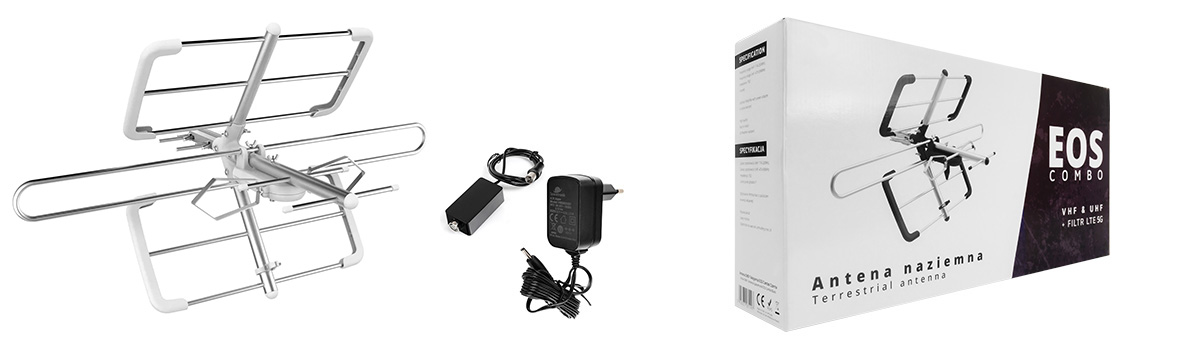 Czarna antena dvb t spacetronik eos combo dvbt