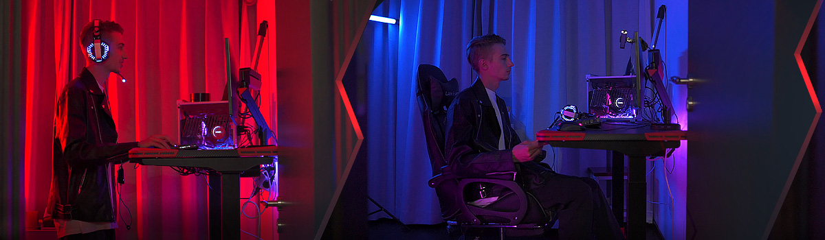 Biurko elektryczne gamingowe Spacetronik