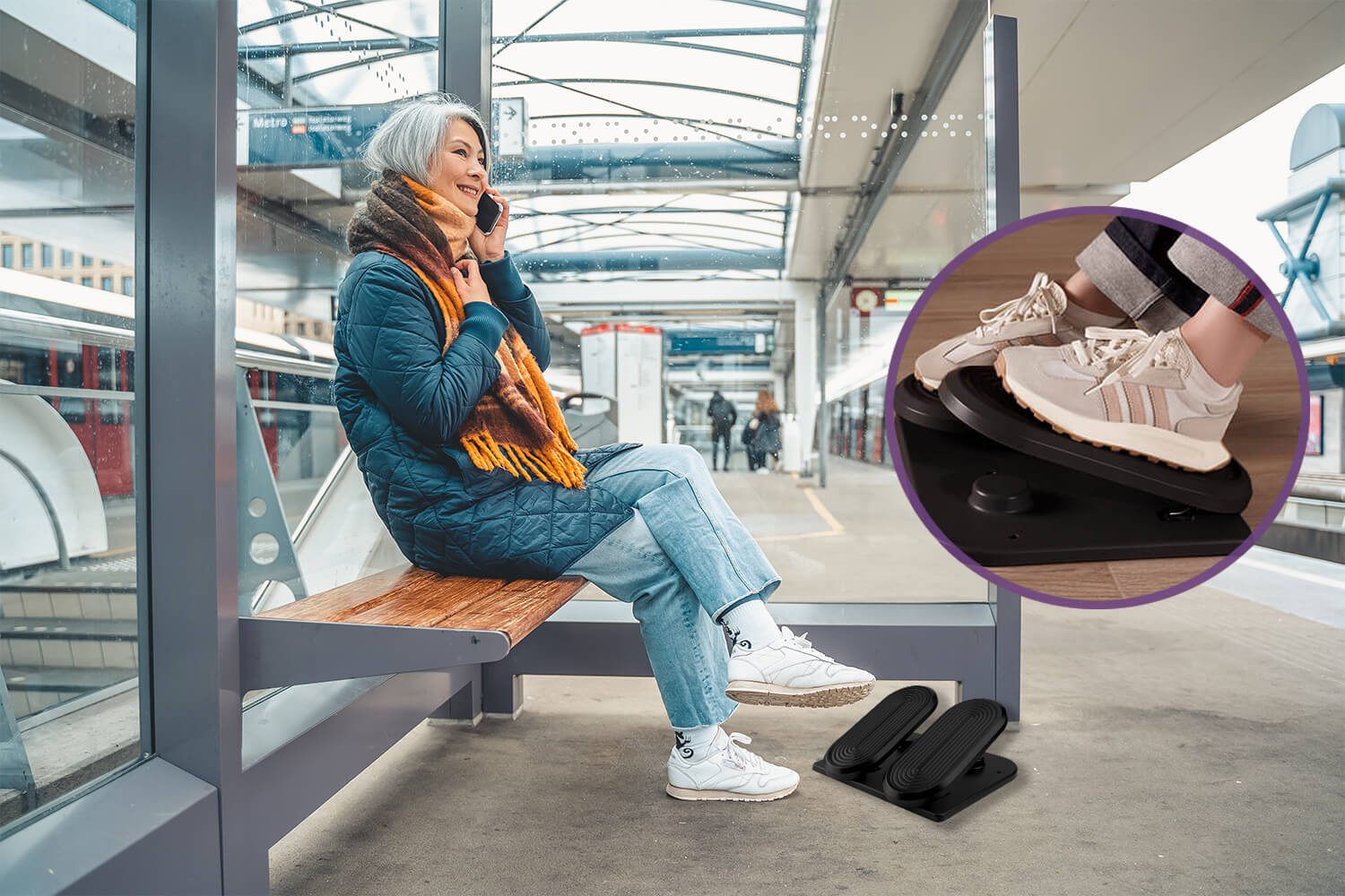 Ergonomiczny podstawek pod nogi