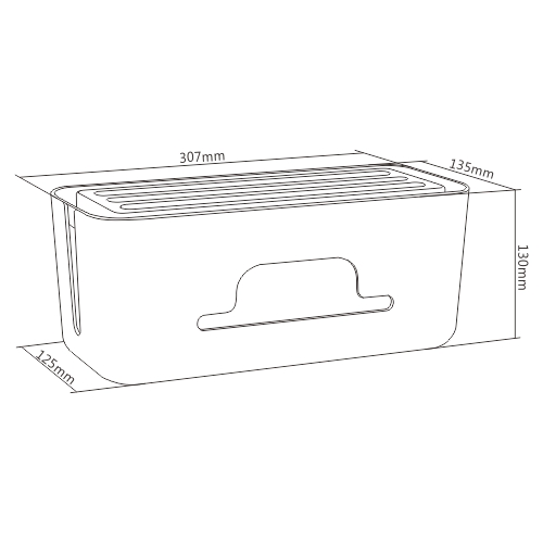 Organizer kabli pod biurko