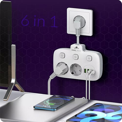 listwa zasilająca z wejściami usb