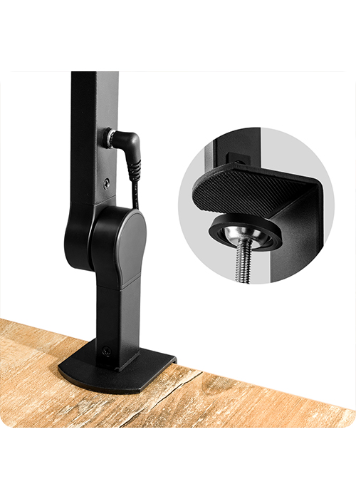 Biurkowa Lampa LED Spacetronik Glow D2, wytrzymałe materiały, elegancki design