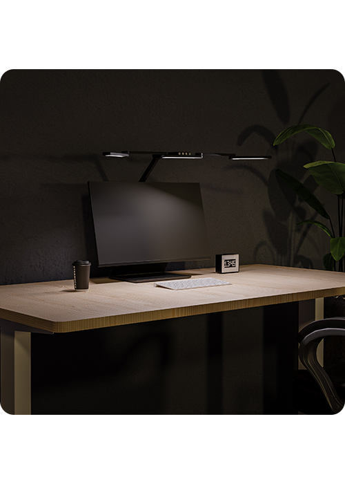 Biurkowa Lampa LED Spacetronik Glow D2, oświetlenie biurkowe, lampa kreślarska, ergonomiczne oświetlenie