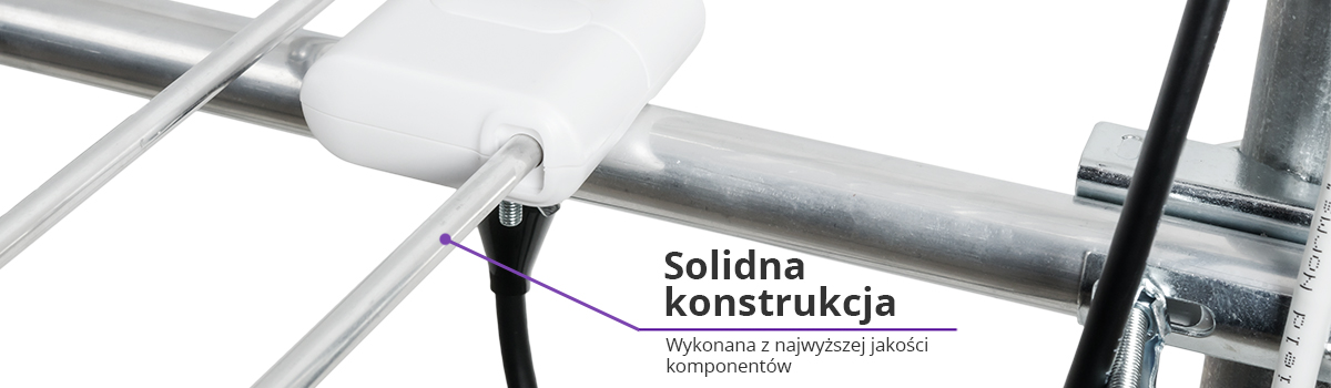 Solidna konstrukcja anteny spacetronik eos